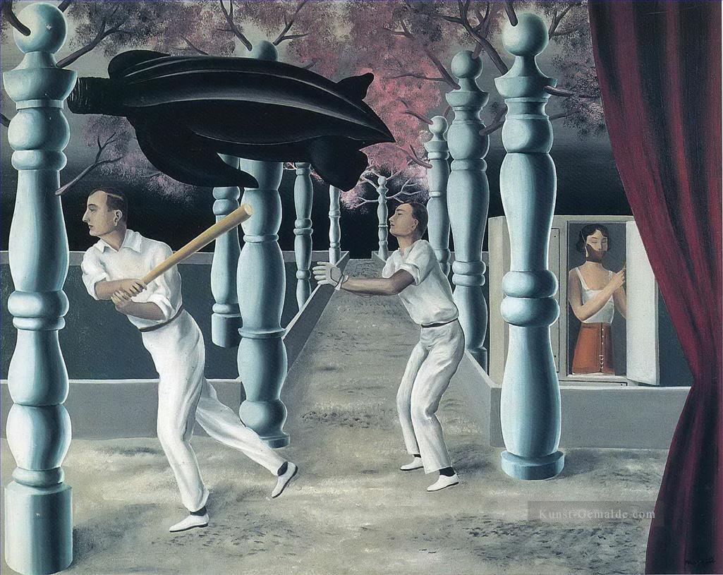 der geheime Spieler 1927 René Magritte Ölgemälde